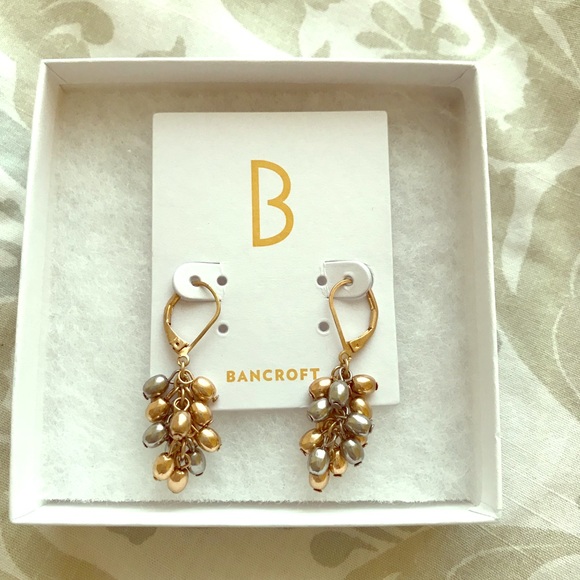 Bancroft Jewelry - Bancroft Cluster Drop Gold & Silver Tone Earrings